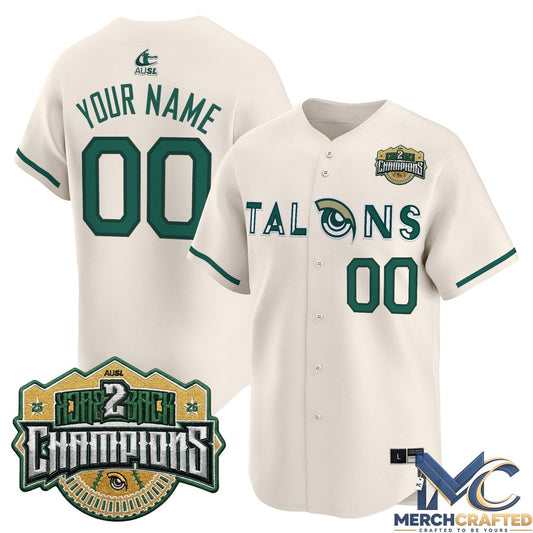 Utah Talons 2026 Back-To-Back Athletes Unlimited Softball League (AUSL) Champions Custom Jersey