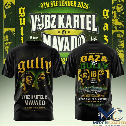 VYBZ KARTEL x MAVADO – GAZA vs GULLY Special Shirt