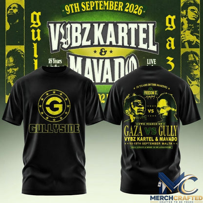 VYBZ KARTEL x MAVADO – GAZA vs GULLY Special Shirt