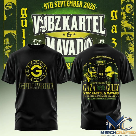 VYBZ KARTEL x MAVADO – GAZA vs GULLY Special Shirt