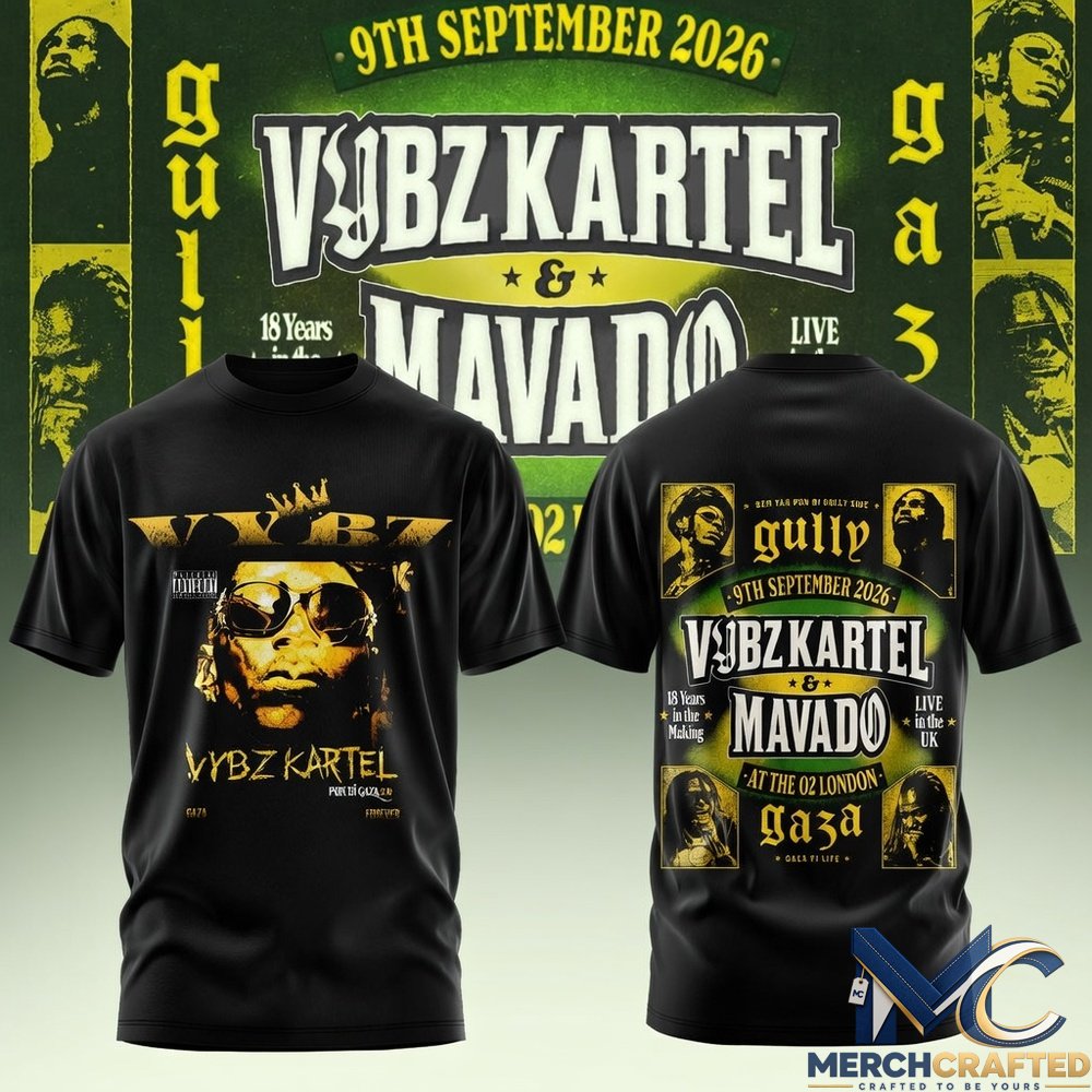VYBZ KARTEL x MAVADO – GAZA vs GULLY Special Shirt