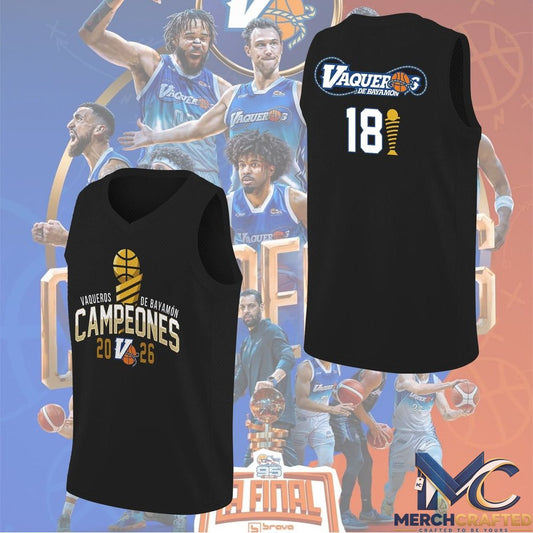 Vaqueros de Bayamón 2026 BSN Champions Basketball Jersey