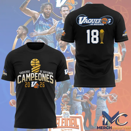 Vaqueros de Bayamón 2026 BSN Champions T-shirt