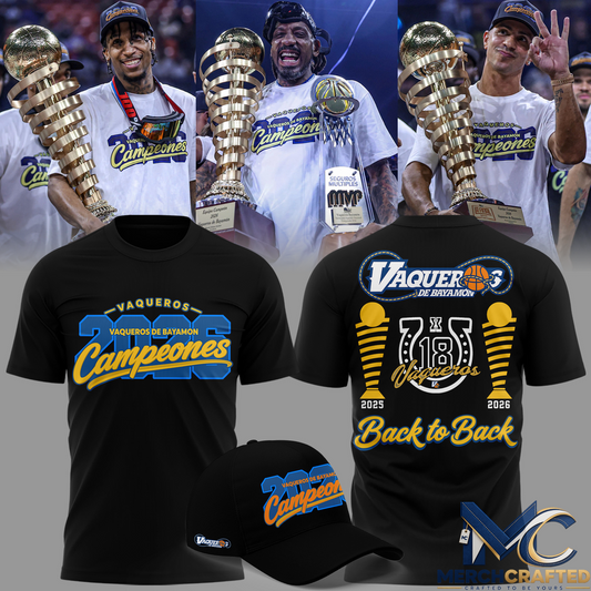 Vaqueros de Bayamón 2026 BSN Champions T-shirt