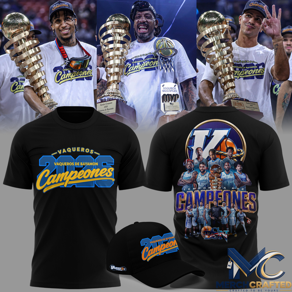 Vaqueros de Bayamón 2026 BSN Champions T-shirt