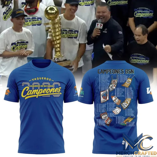 Vaqueros de Bayamón 2026 Campeones BSN Blue Edition Shirt