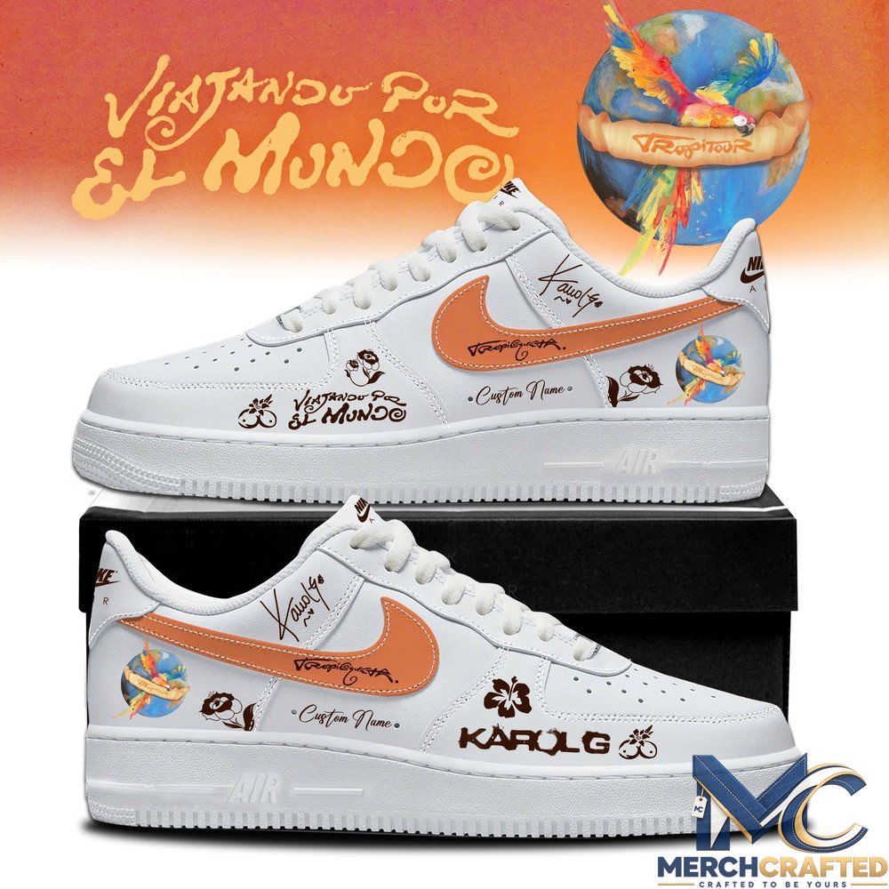 Viajando Por El Mundo Tropitour 2026 Customized Nike Air Force 1