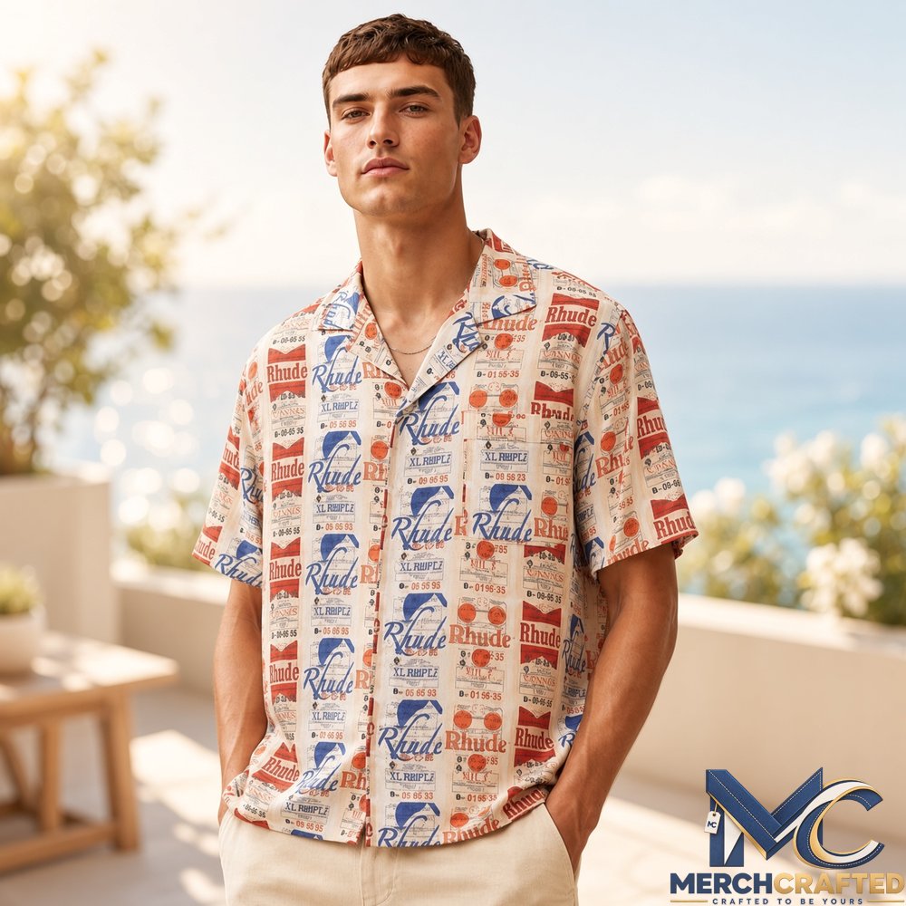 Vintage Travel Ticket Collage 2026 Hawaiian Shirt  Retro Boarding Pass Print for Summer Vacation