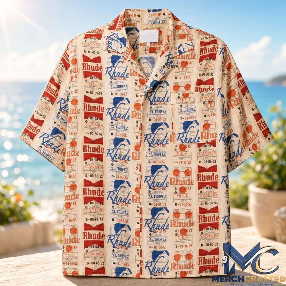 Vintage Travel Ticket Collage 2026 Hawaiian Shirt  Retro Boarding Pass Print for Summer Vacation
