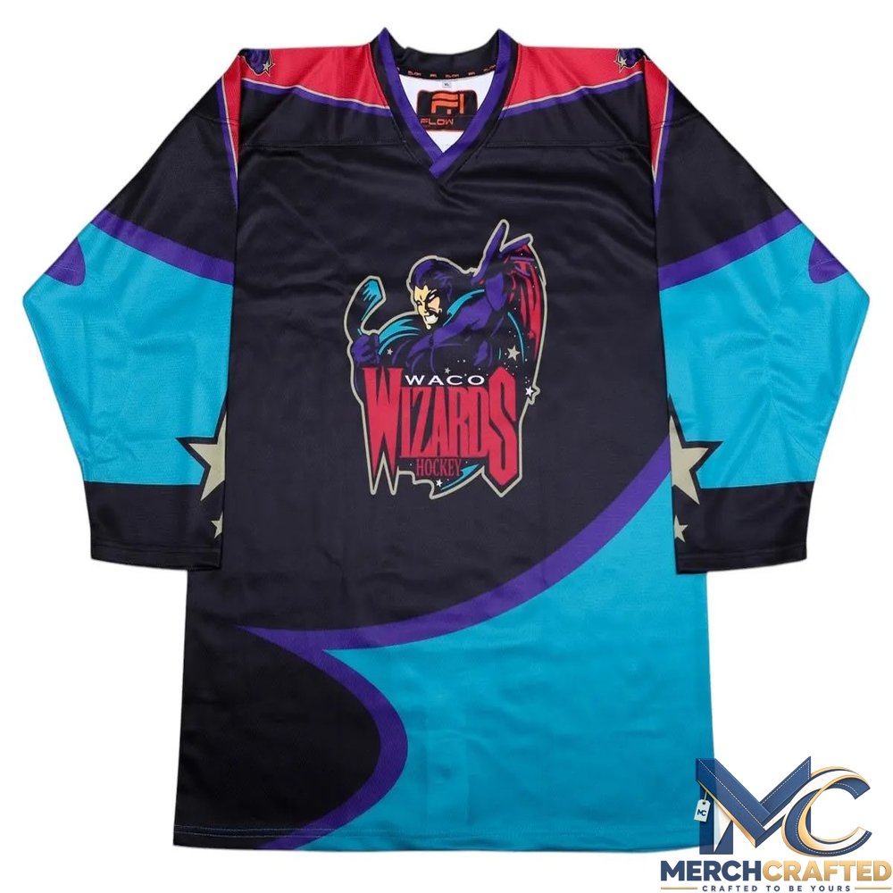 Waco Wizards 1996-97 Black Hockey Jersey