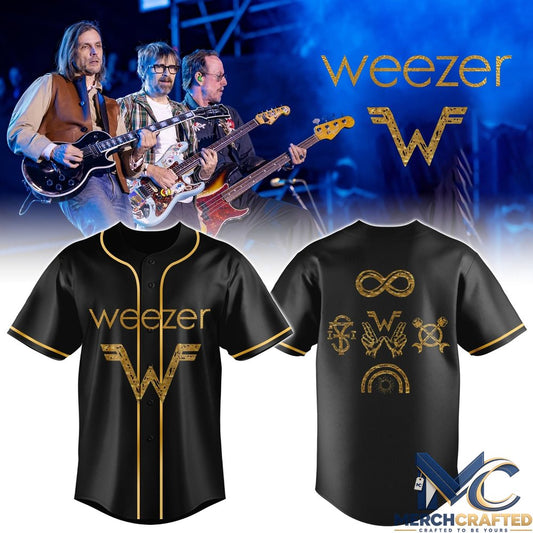 Weezer The Gathering World Tour Baseball Jersey