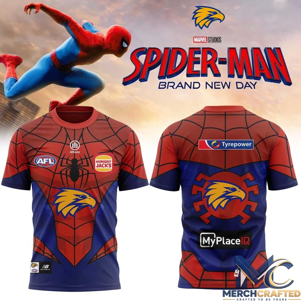 West Coast Eagles x Spider-Man 2026 Special T-Shirt