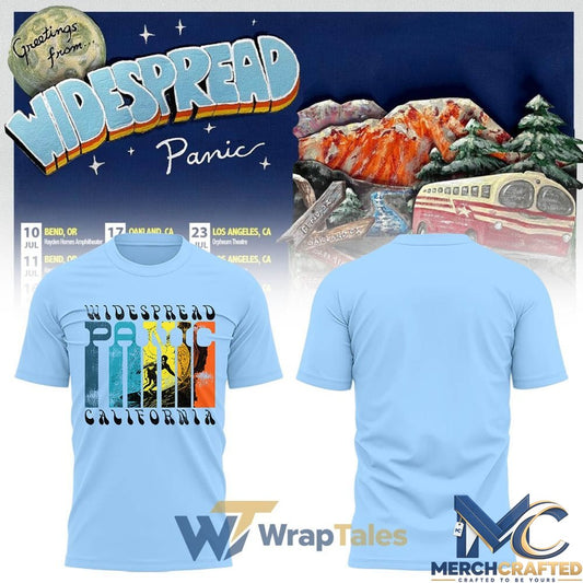 Widespread Panic California Summer Tour 2026 Limited Edition Shirt