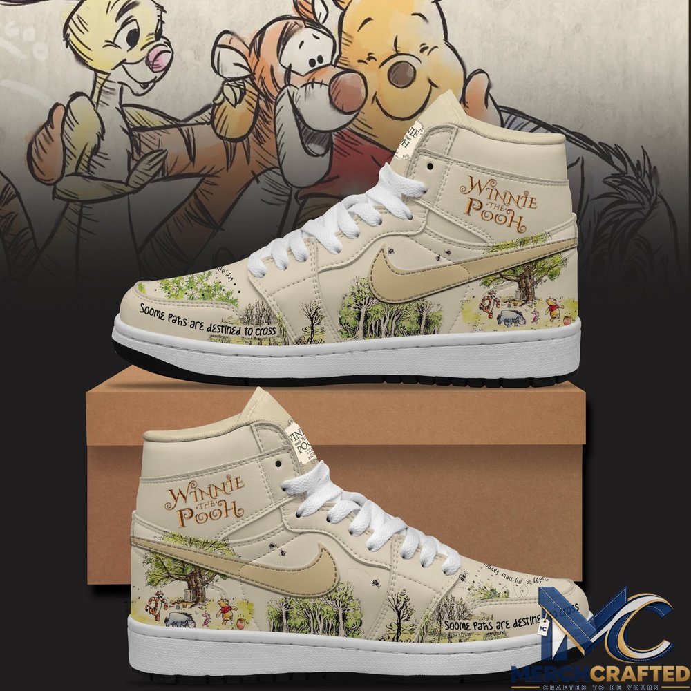 Winnie the Pooh Tigger 100th Anniversary Custom AJ1 Sneakers