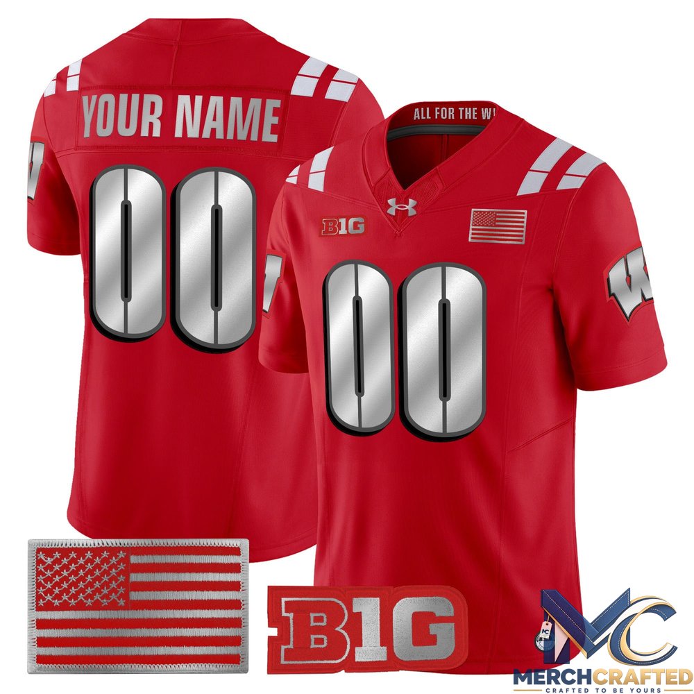 Wisconsin Badgers 2026 Lambeau Vapor Limited Custom Football Jersey