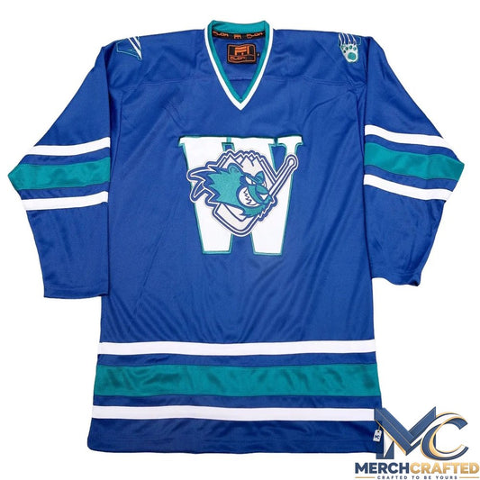 Worcester IceCats Blue Hockey Jersey