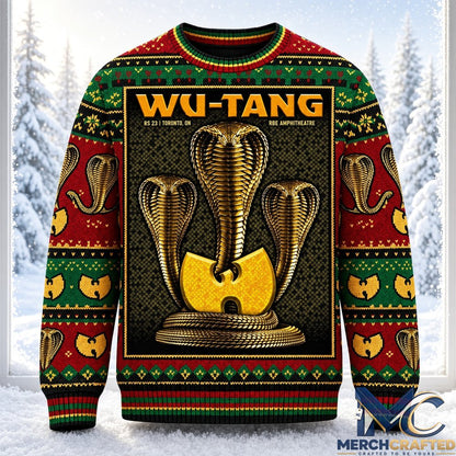 Wu-Tang Clan The Final Chamber Tour 2026 Toronto Show Christmas Ugly Sweater  RS 23 RBE Amphitheatre Holiday Knit for Fans