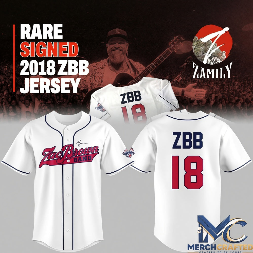 Zac Brown Band Limited Edition Baseball Jersey