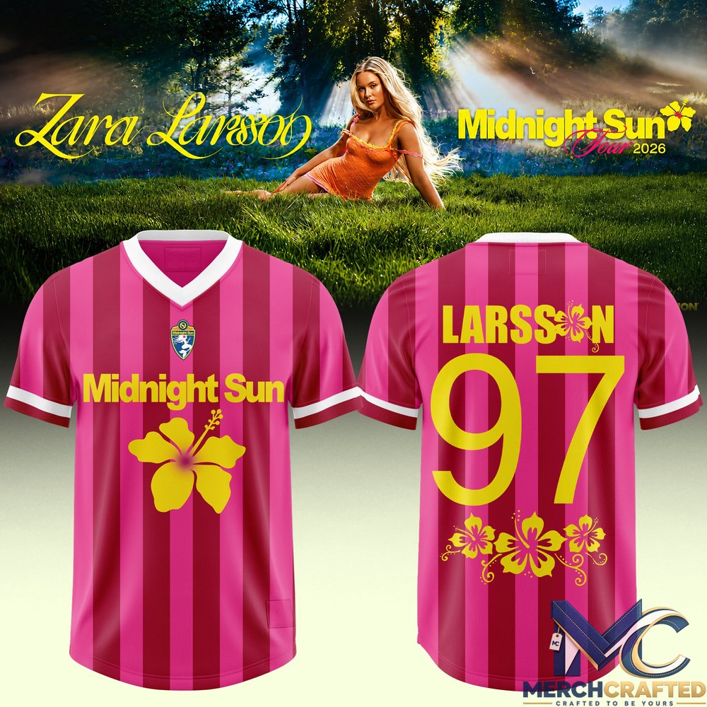 Zara Larsson – Midnight Sun AUS x NZ Tour 2026 Exclusive Football Jersey