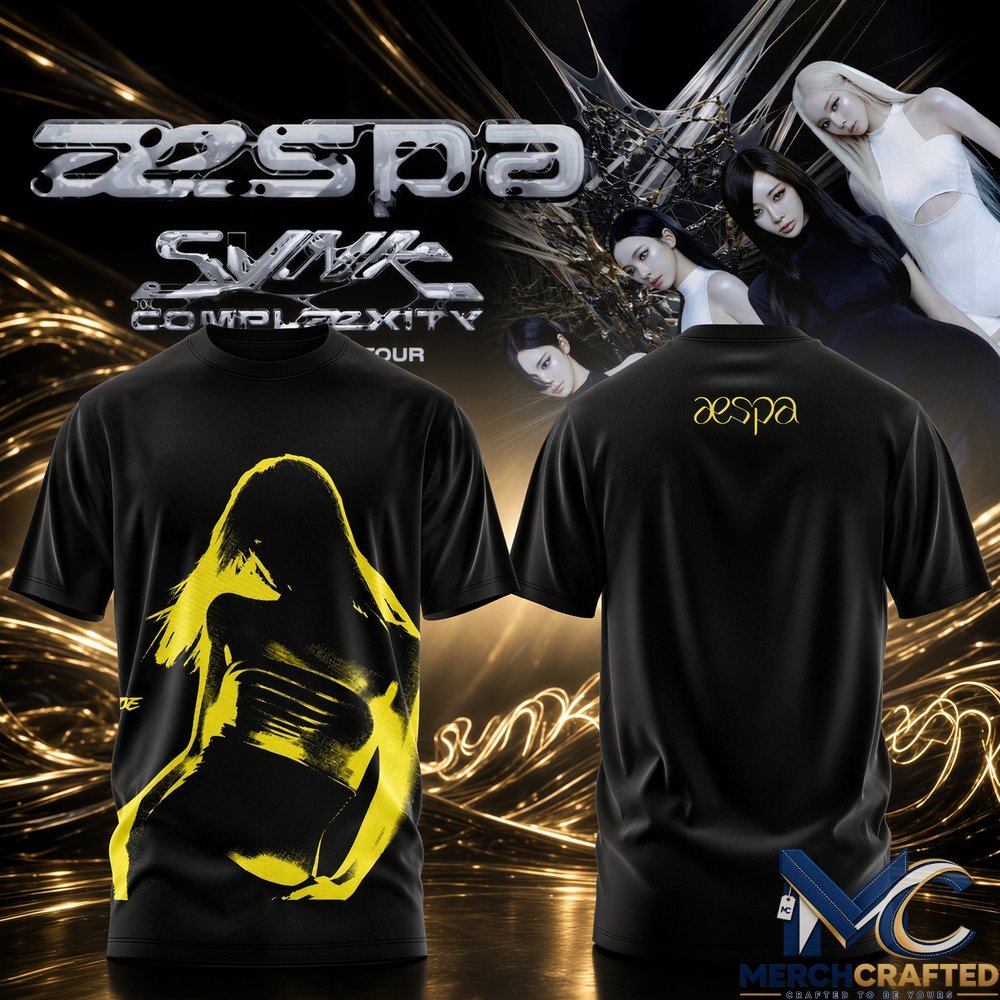 aespa Ningning SYNK COMPLÆXITY Live Tour 2026 Black MD T-Shirt