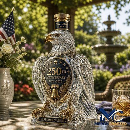 American Eagle 250th Anniversary Commemorative Whiskey Bottle - Merch Crafted