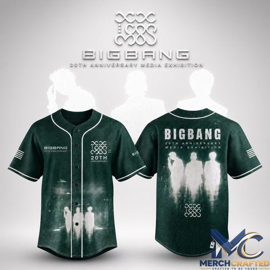 BIGBANG 20th Anniversary World Tour 2026 Baseball Jersey - Merch Crafted