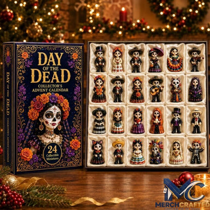 Day of the Dead Advent Calendar – 24 Collectible Costume Miniatures Countdown - Merch Crafted