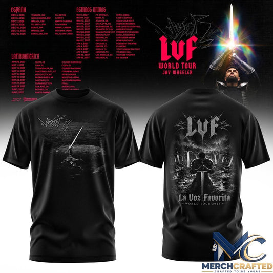 Jay Wheeler La Voz Favorita World Tour T-Shirt - Merch Crafted