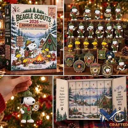 Snoopy Beagle Scout 2026 Advent Calendar - Merch Crafted