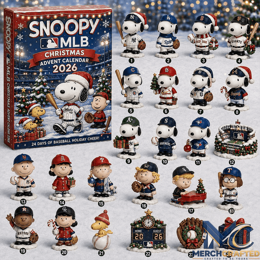 Snoopy Peanuts 75th Anniversary Christmas Advent Calendar 2026 - Merch Crafted