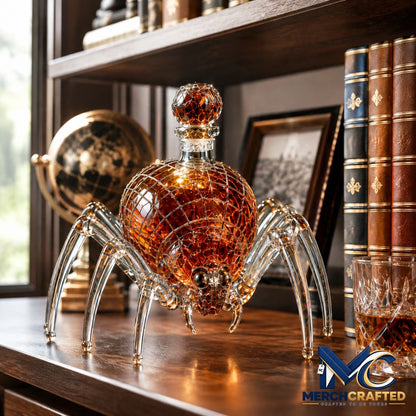 Spider Whiskey Bottle - Merch Crafted
