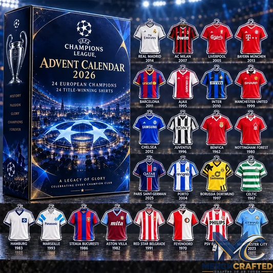 UEFA Champions League 2026 Advent Calendar Football Gift - Merch Crafted