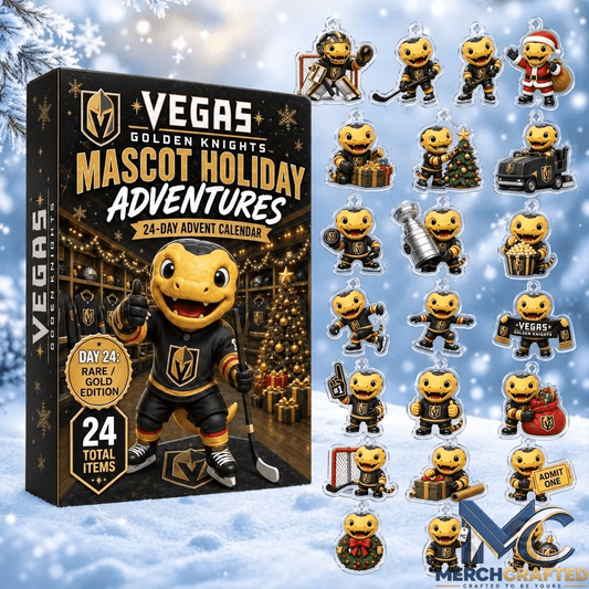 Vegas Golden Knights Advent Calendar 24 Day Christmas Gift - Merch Crafted