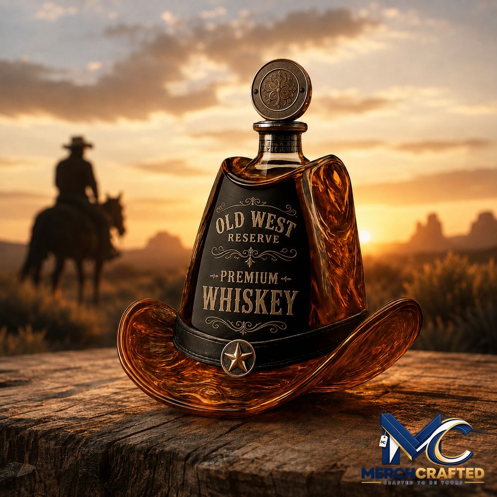 Walker Texas Ranger Whiskey Bottle - Merch Crafted